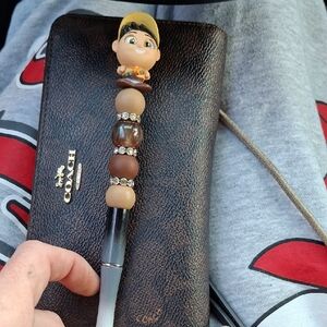 Brown and Tan Kids Character Pen